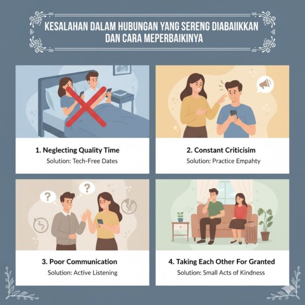 Kesalahan dalam Hubungan yang Sering Diabaikan dan Cara Memperbaikinya