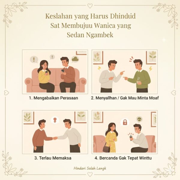 Kesalahan yang Harus Dihindari Saat Membujuk Wanita yang Sedang Ngambek