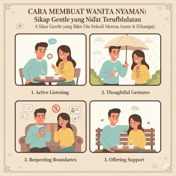 Cara Membuat Wanita Nyaman: Sikap Gentle yang Tidak Terlupakan